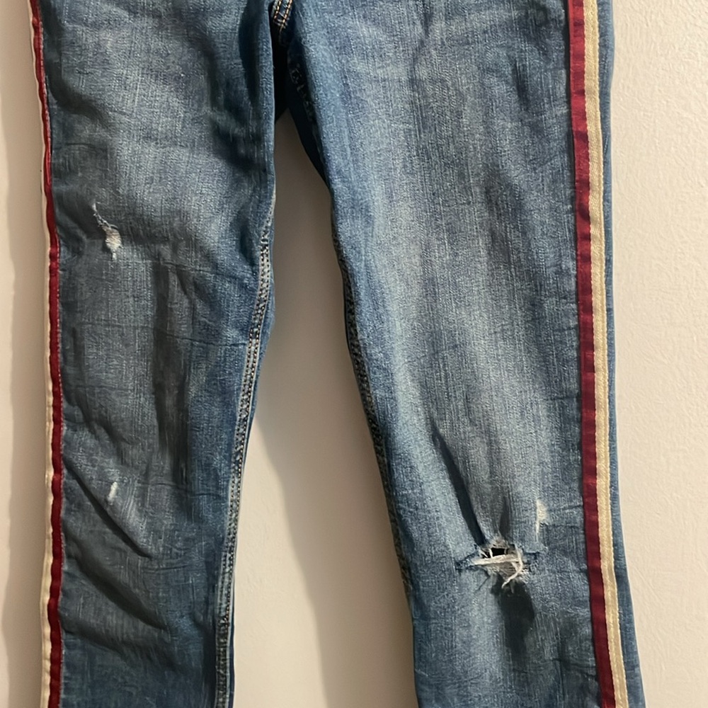 Zara destroyed jeans side striped - Picture 2 of 4